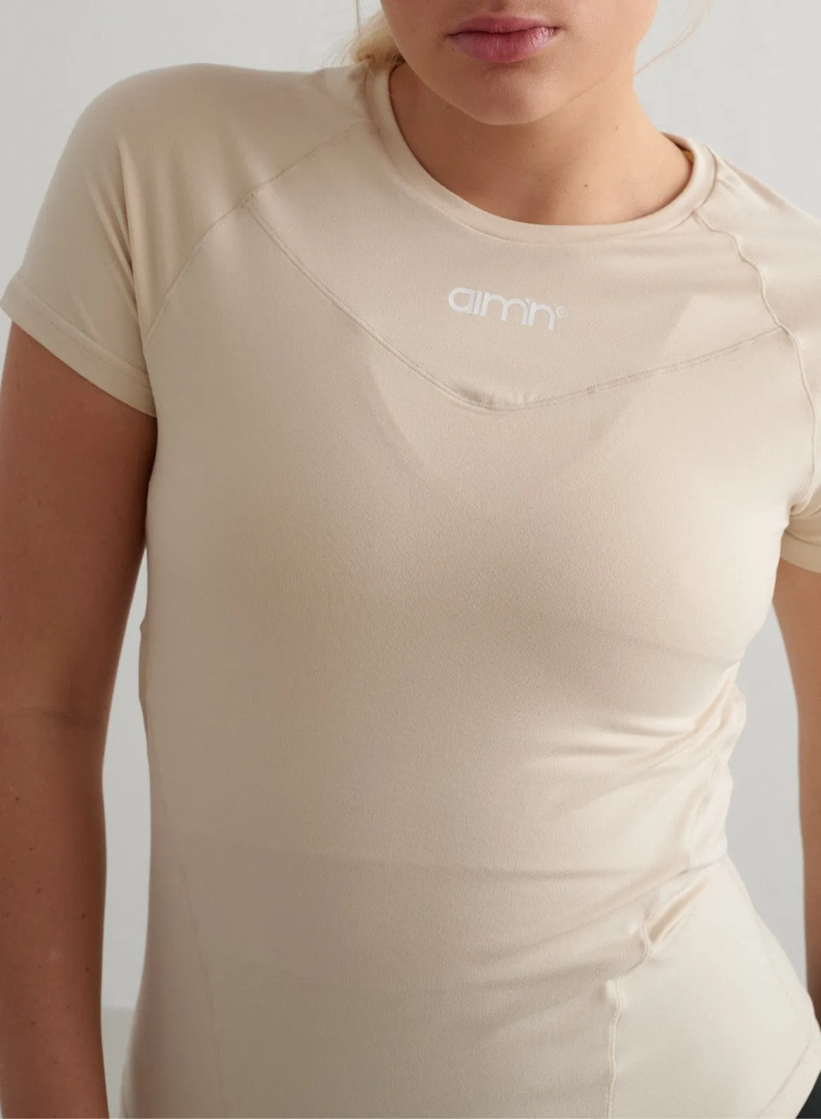 Café Au Lait Soft Basic Short Sleeve