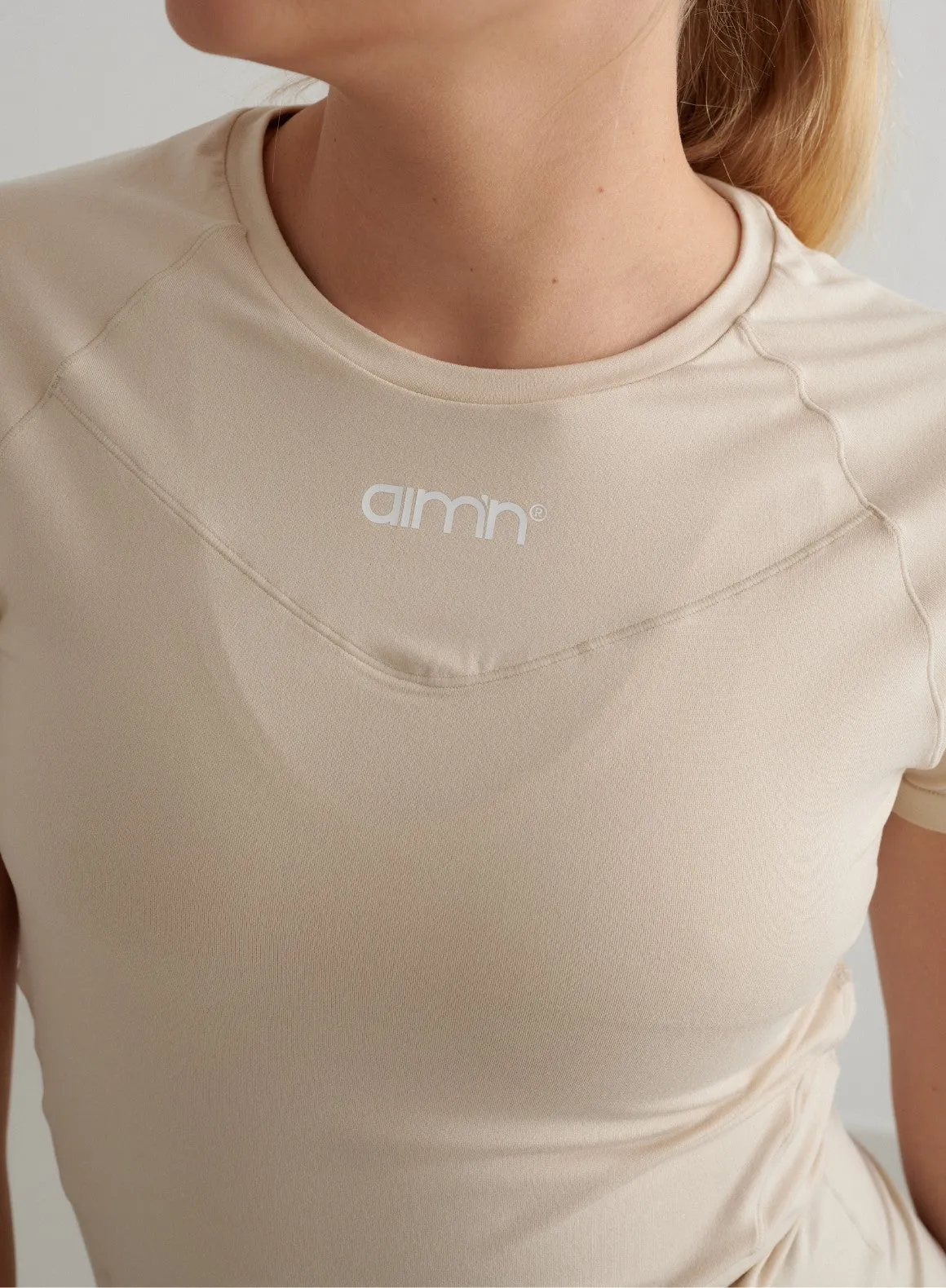 Café Au Lait Soft Basic Short Sleeve