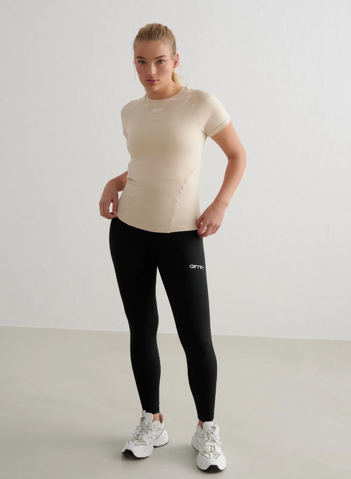 Café Au Lait Soft Basic Short Sleeve