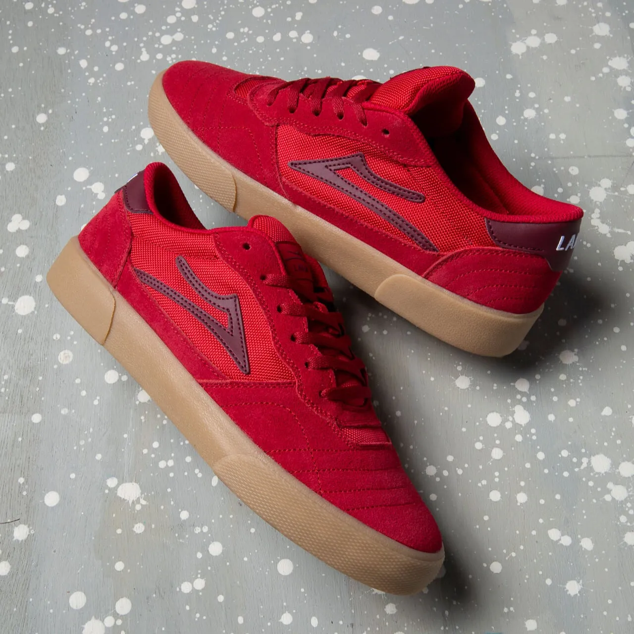 Cambridge - Red/Burgundy Suede