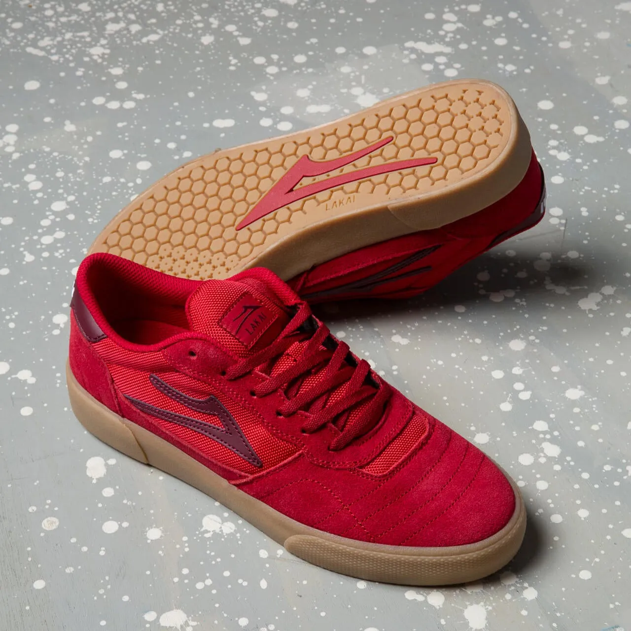 Cambridge - Red/Burgundy Suede