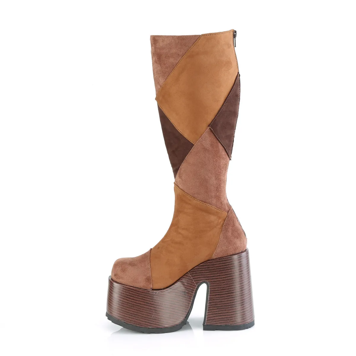 CAMEL-280  Brown Multi Vegan Suede