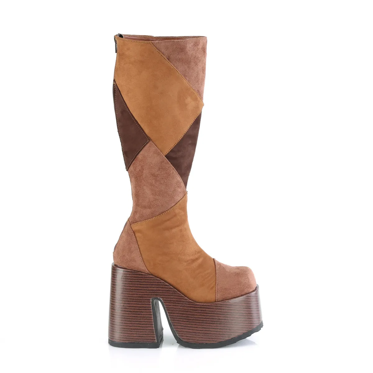 CAMEL-280  Brown Multi Vegan Suede