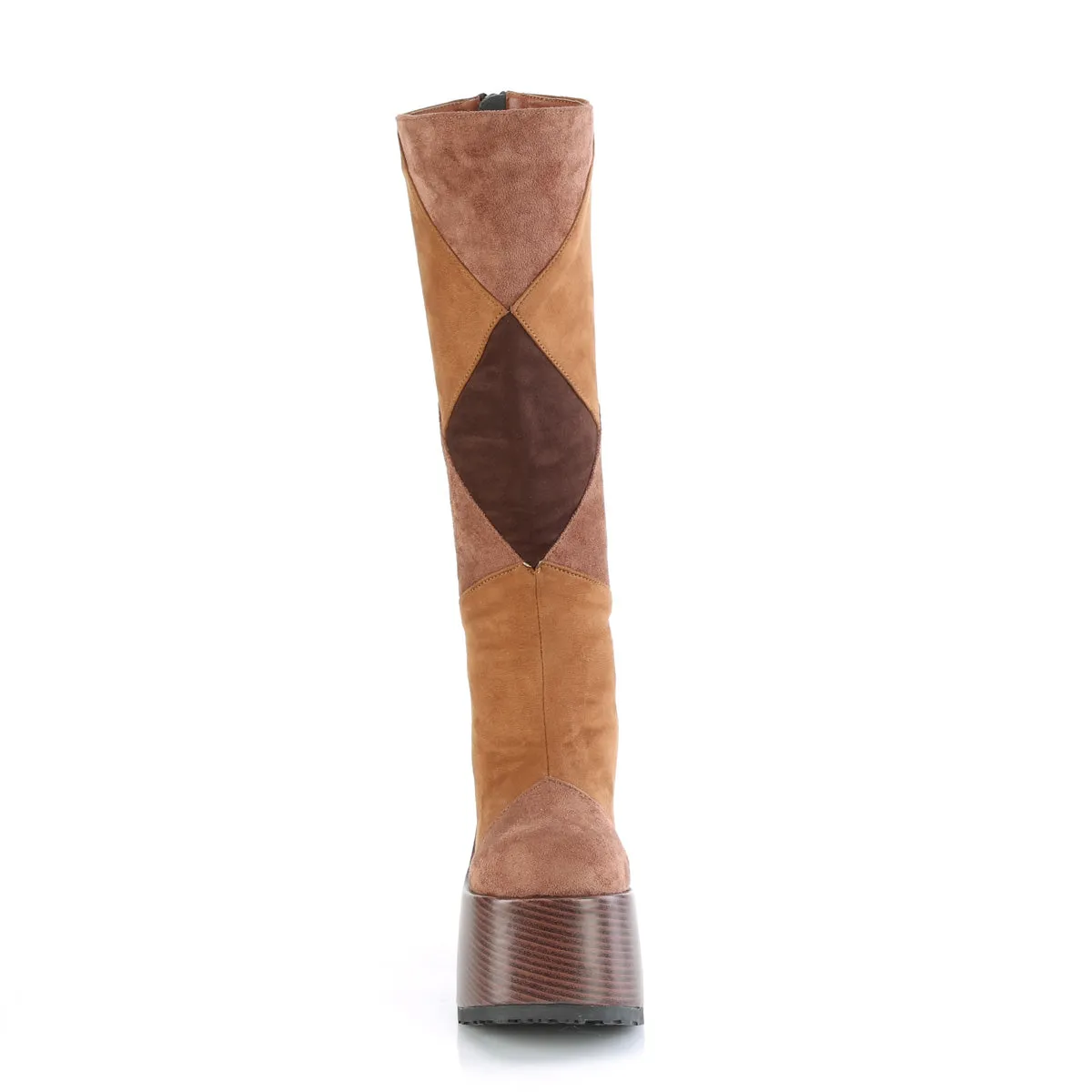 CAMEL-280  Brown Multi Vegan Suede