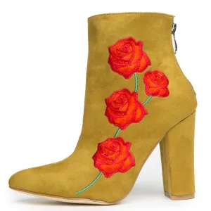 Cape Robbin Beautiful-9 Olive Booties Olive