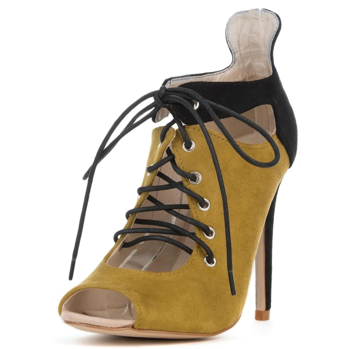 Cape Robbin Blaire-2 Olive Heeled Booties Olive