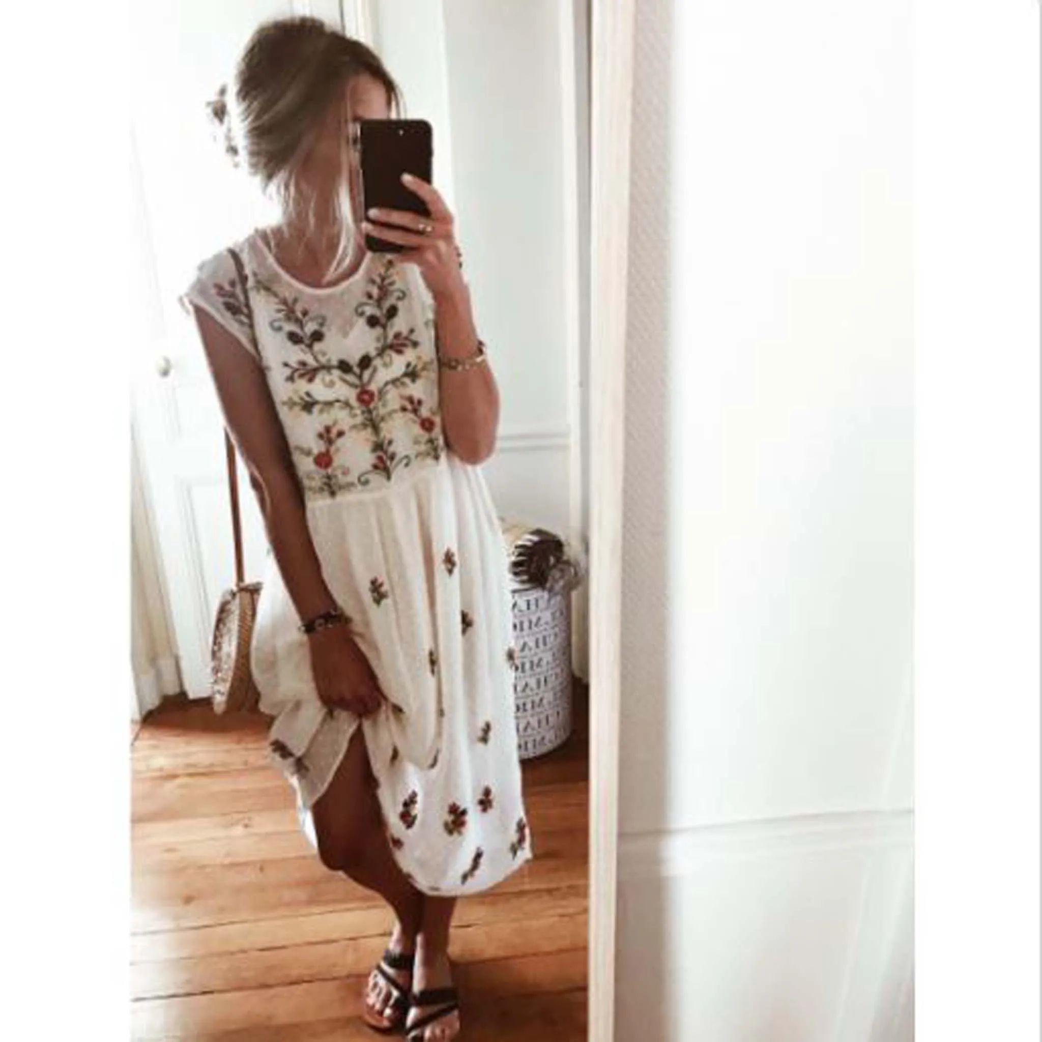Chateau Embroidered Dress