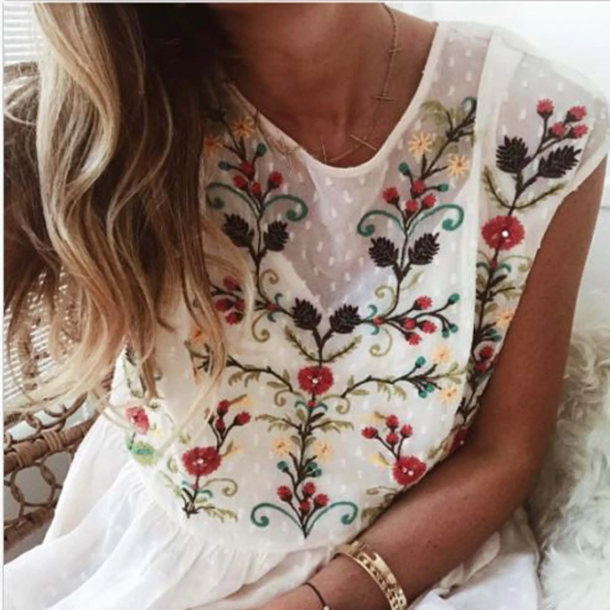 Chateau Embroidered Dress