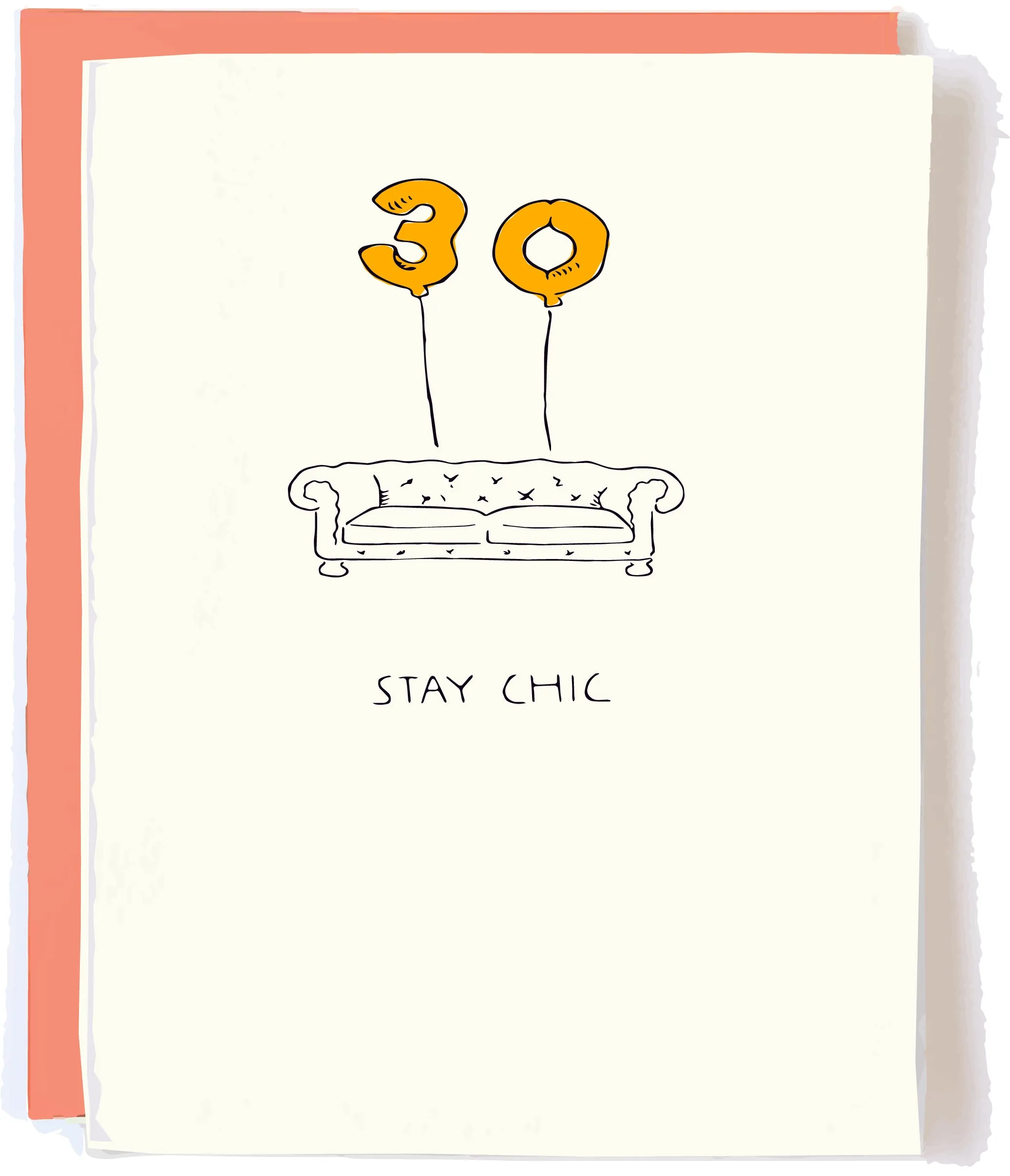 Chic 30th Birthday Card