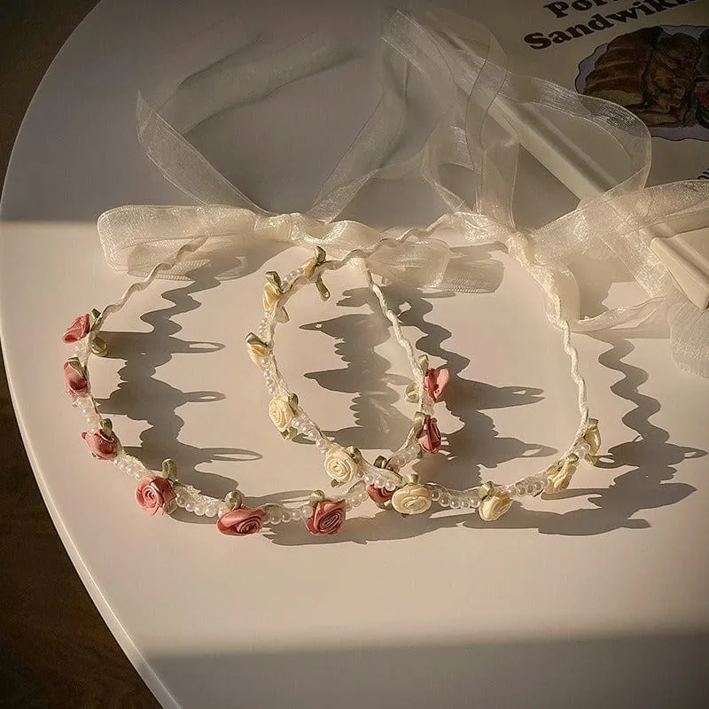 Chic Flower Pearl Crowns