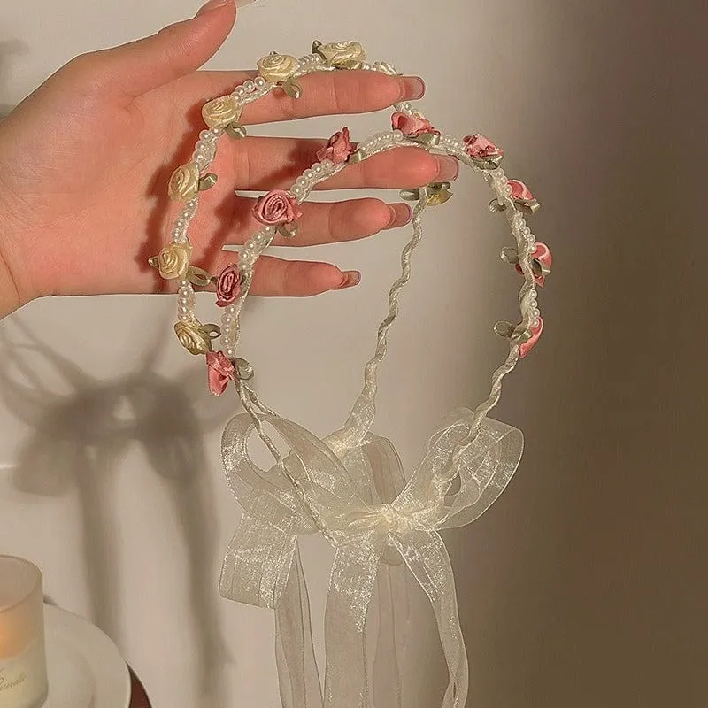 Chic Flower Pearl Crowns