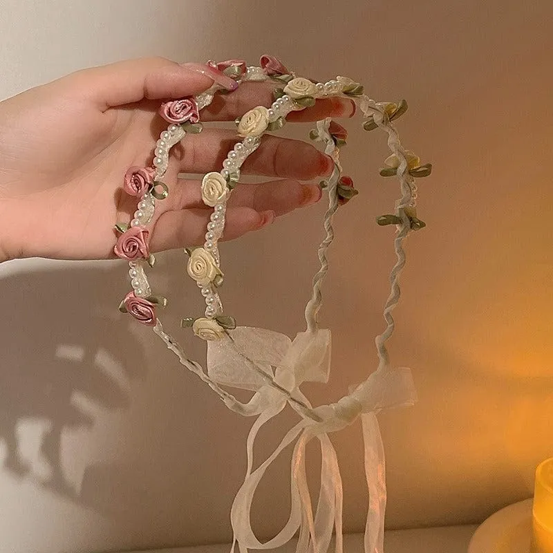Chic Flower Pearl Crowns
