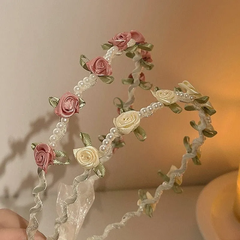 Chic Flower Pearl Crowns