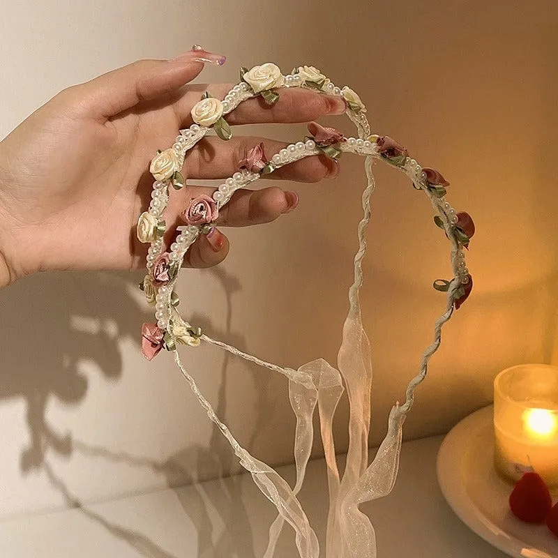 Chic Flower Pearl Crowns