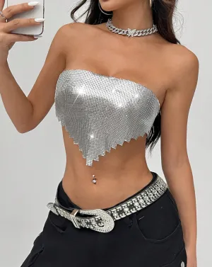 Chic Metal Sequins Party Tank Top