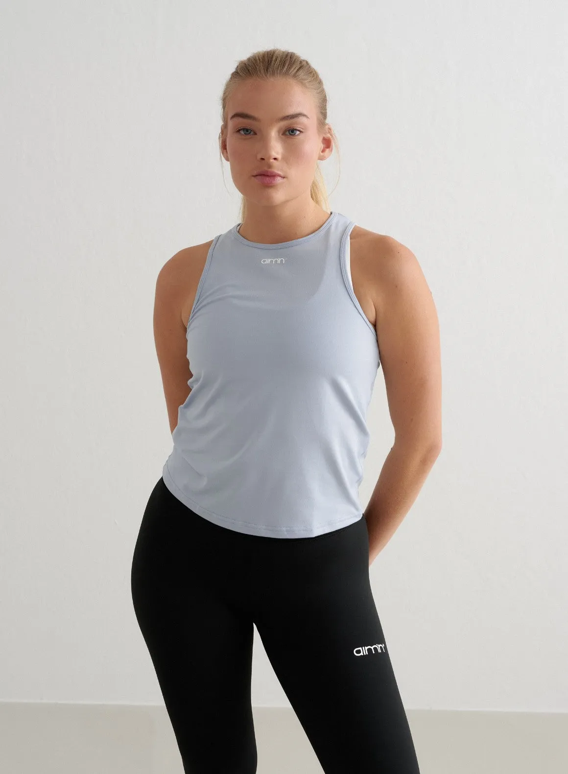 Cloudy Blue Soft Basic Singlet