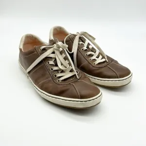 Cole‎ Haan Men's Sneakers Size 9.5 D Brown Leather Lace Up With Nike Air Soles