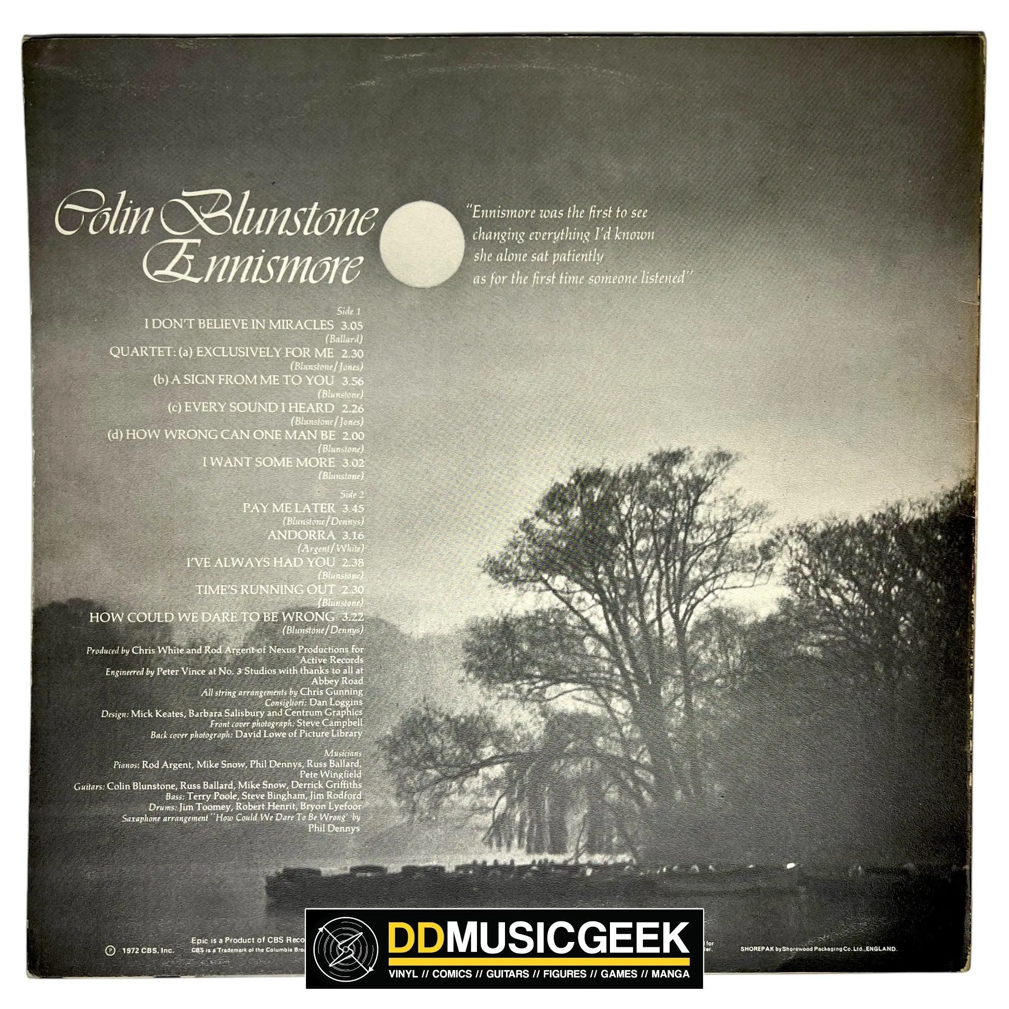 Colin Blunstone: Ennismore (LP, Album, Tex)