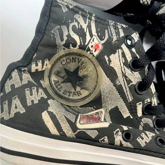 Converse All Star Chuck Taylor DC Comics The Joker Laugh Sz Mens 6.5 Wom…