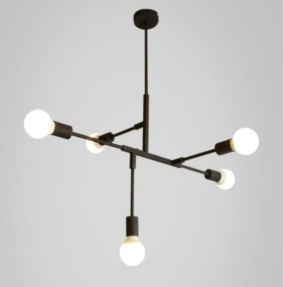 Copper Nordic Pendant lamp,Simple 5 Lights Pendant Light Modern Iron Art
