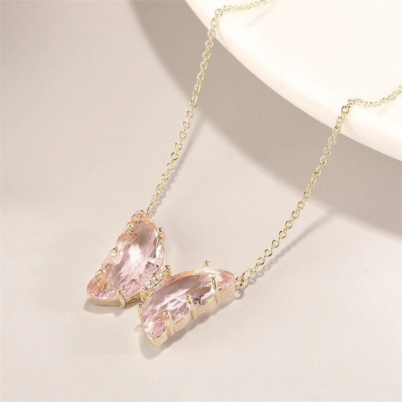 Crystal Butterfly Earrings