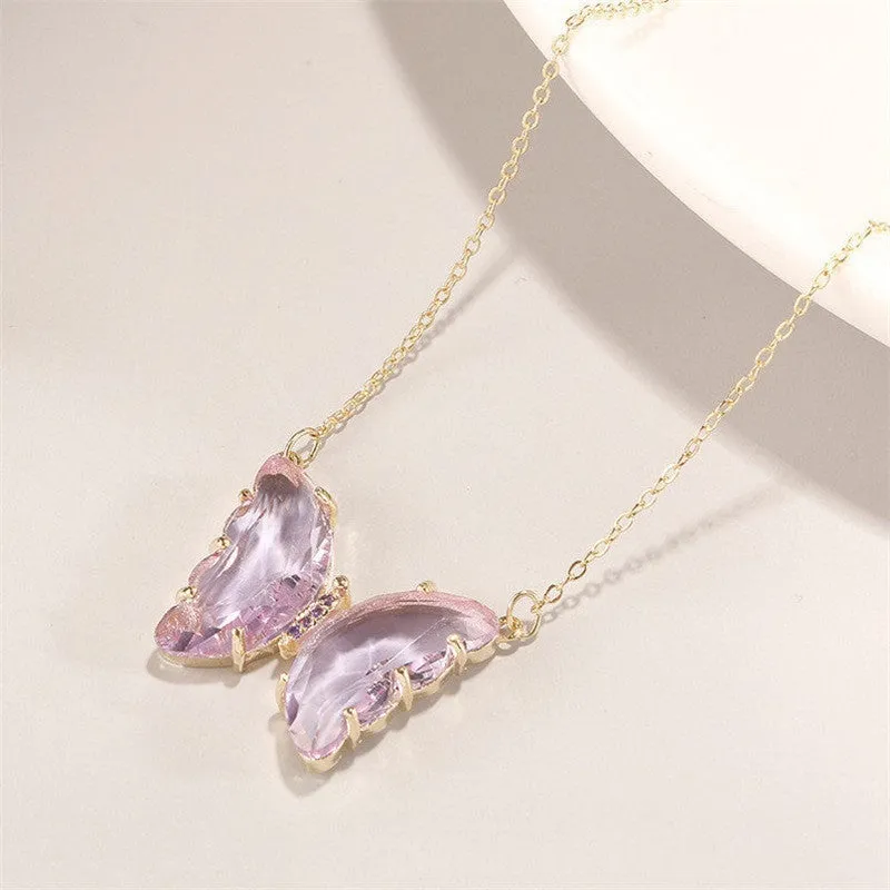 Crystal Butterfly Earrings