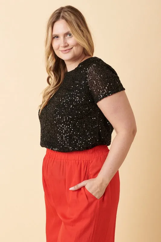 Curvy Sequin Top - Final Sale