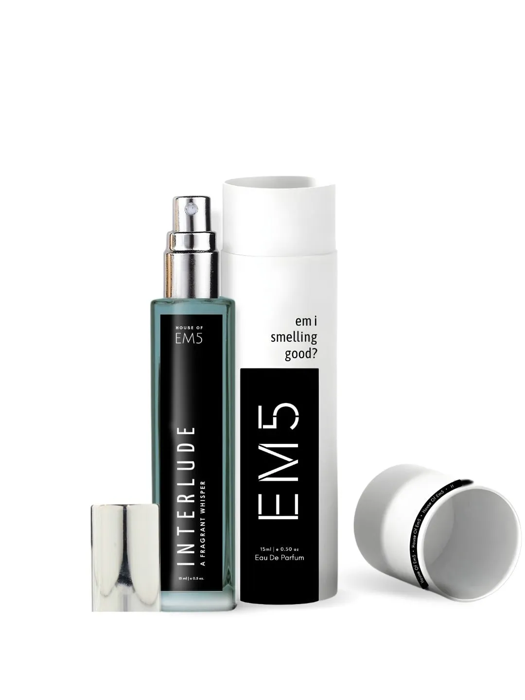 EM5™ Interlude Perfume for Men | Amber Smoky Woody Fragrance Accords | Luxury Gift for Him | Variants Available: 50 ml Spray / 15 ml Spray