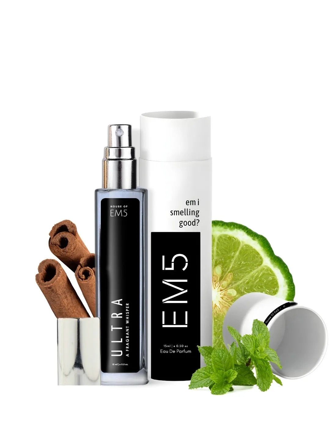 EM5™ Ultra Perfume EDP Spray for Men | Vanilla Warm Spicy Fruity Fragrance Accords | Luxury Gift for Him | Variants Available: 50 ml Spray / 15 ml Spray