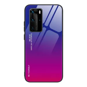 Etui Gradient Glass Case - Huawei P40 - Warm Sunset