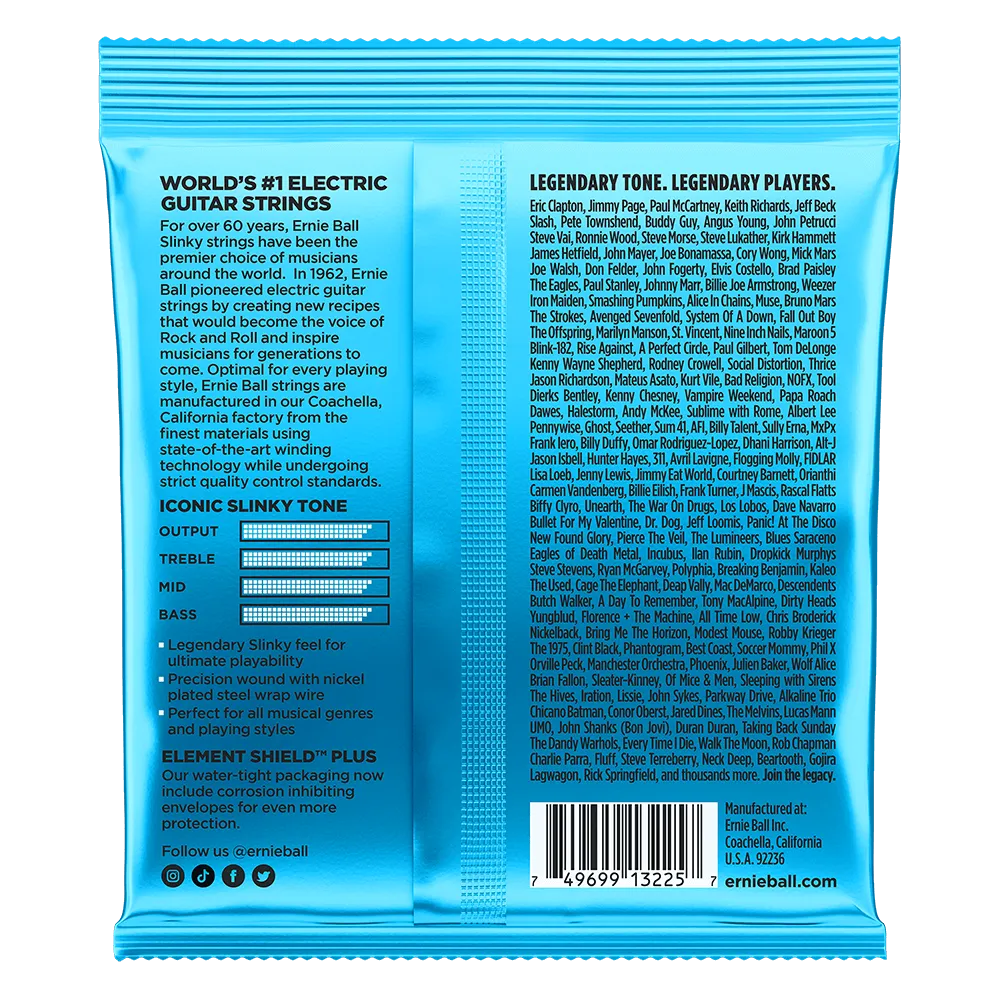 Extra Slinky Nickel Wound Electric Guitar Strings 3 Pack 8 38