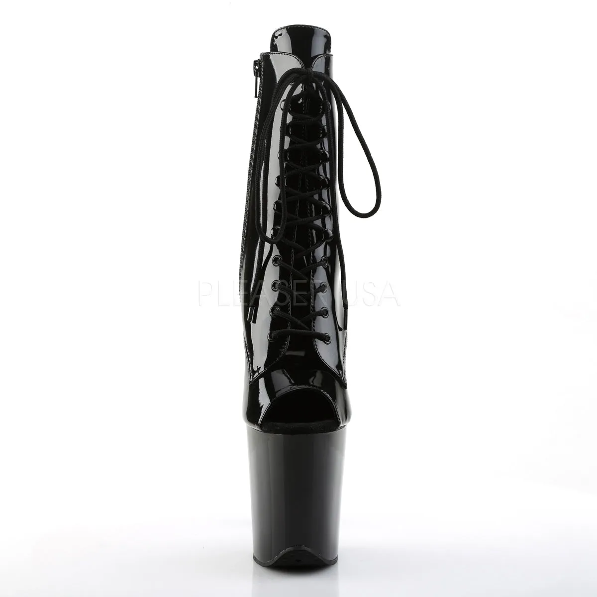 FLAMINGO-1021  Black Patent/Black