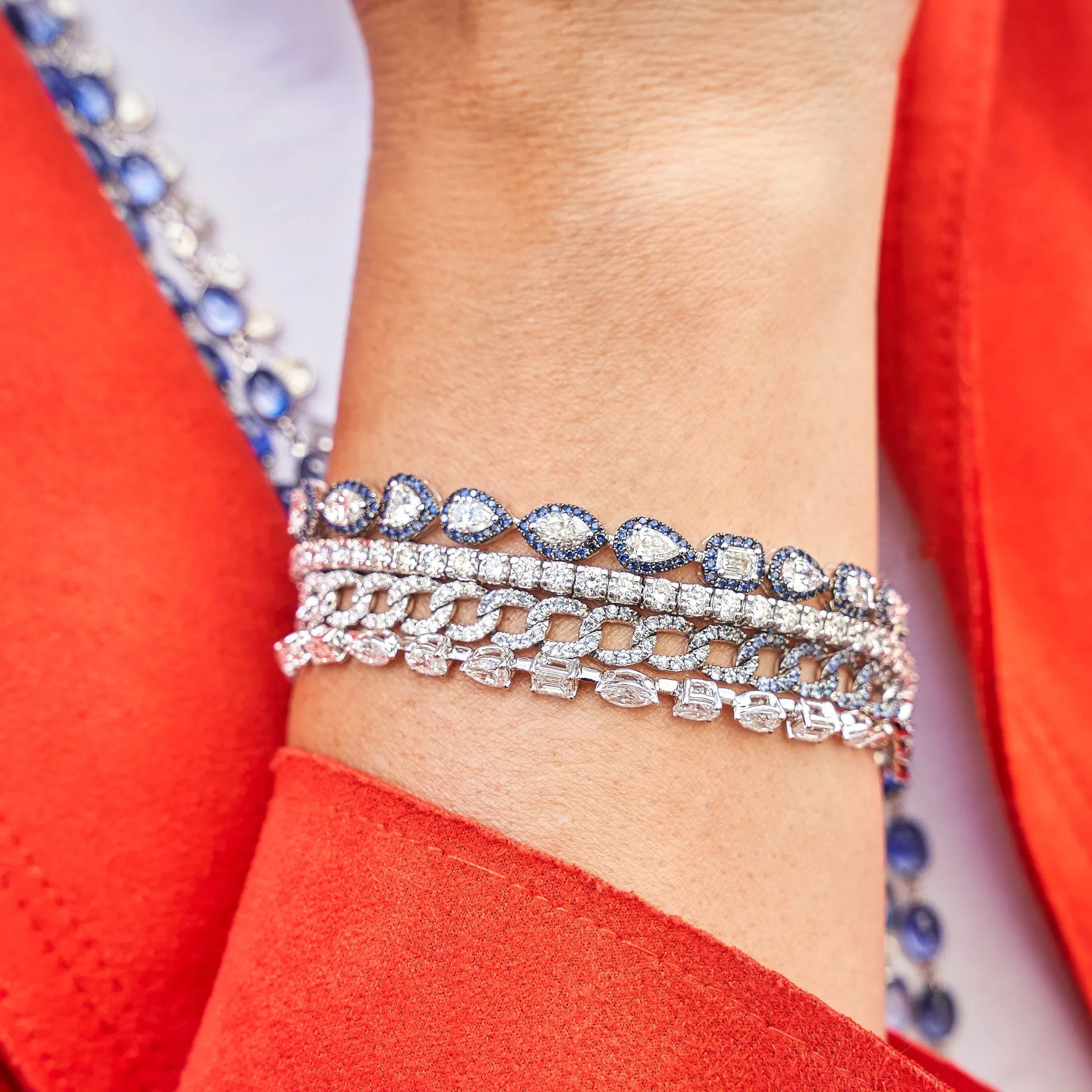 Floridita Blue Sapphire Link Bracelet