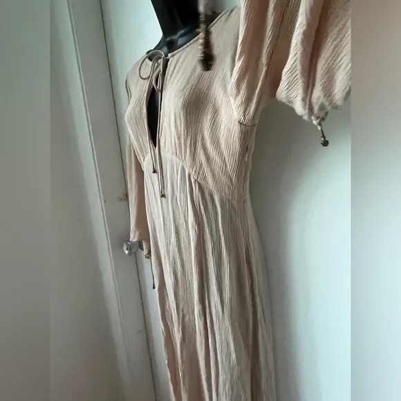 Free People Prettiest Thing Midi Dress SMALL Dusty Rose