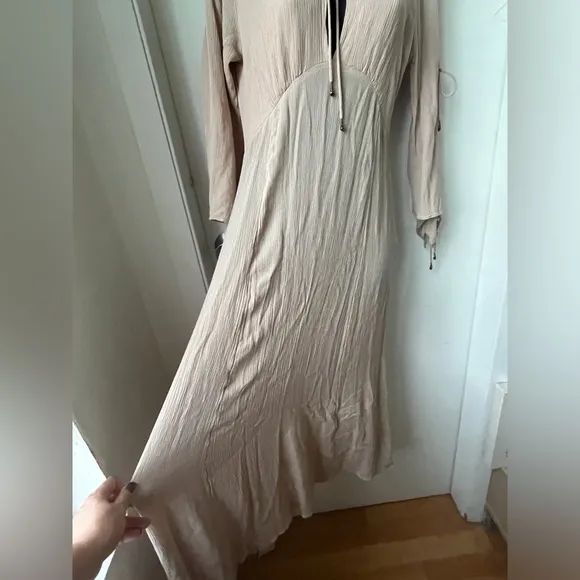 Free People Prettiest Thing Midi Dress SMALL Dusty Rose