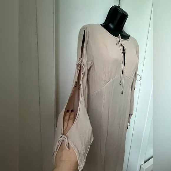 Free People Prettiest Thing Midi Dress SMALL Dusty Rose