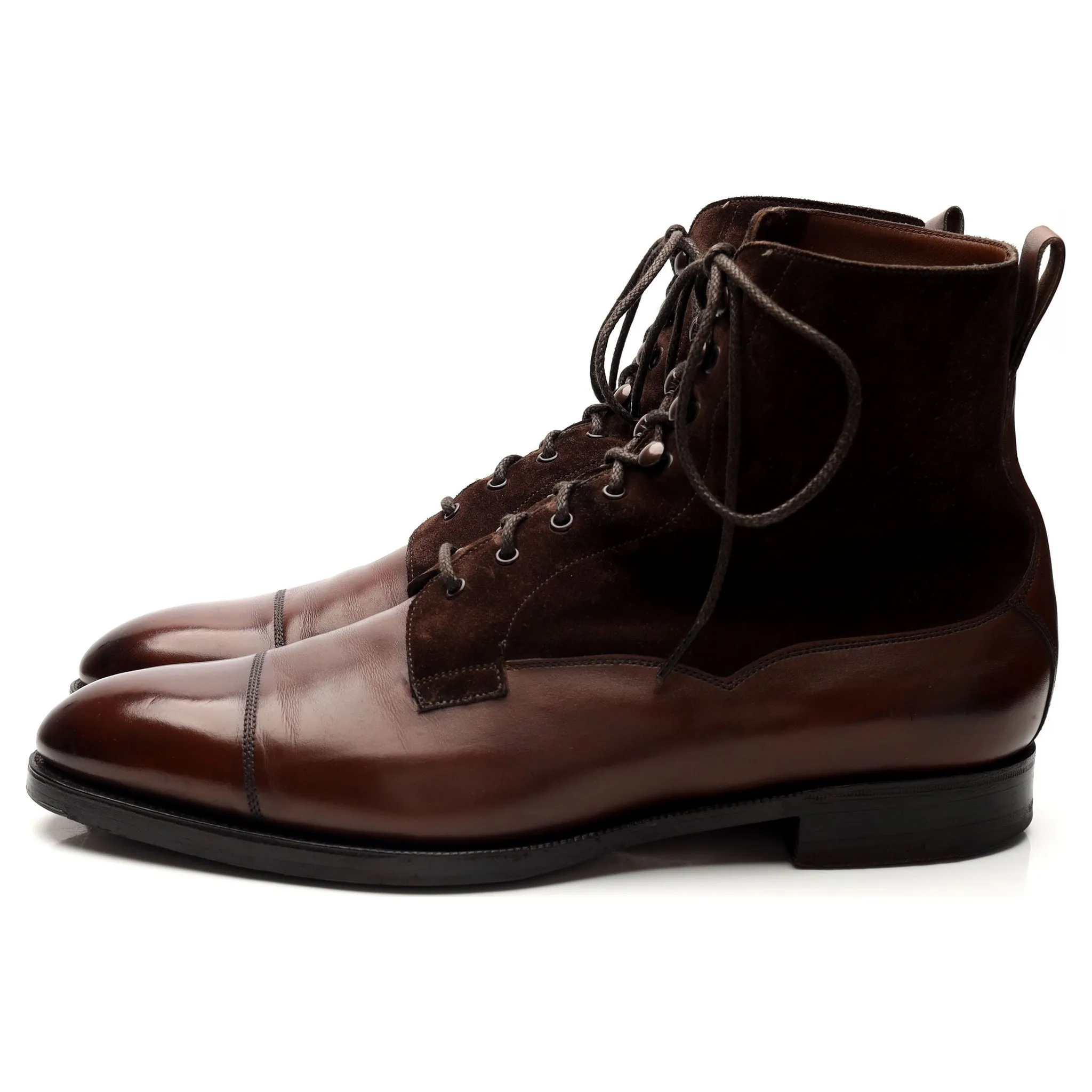 'Galway' Brown Leather Boots UK 9.5 E