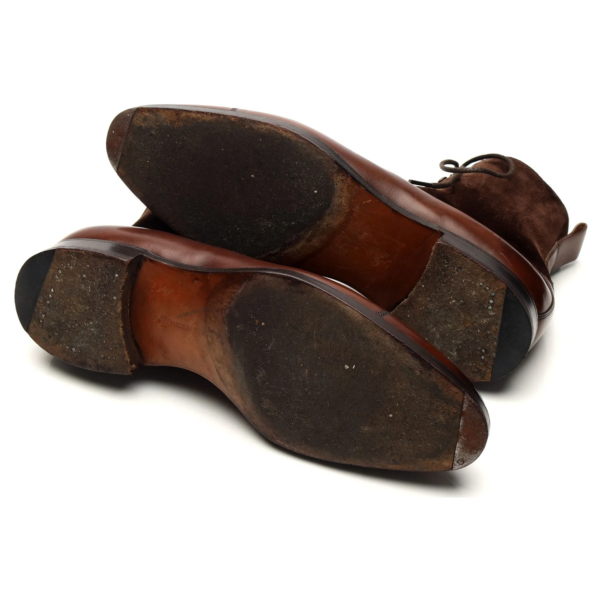 'Galway' Brown Leather Boots UK 9.5 E