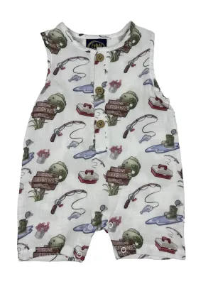 GONE FISHING BOYS SHORTALL