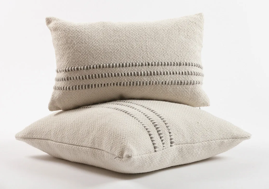 Grey Multi Striped Throw Blanket