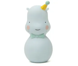 Happy Hippo Night Light, Blue