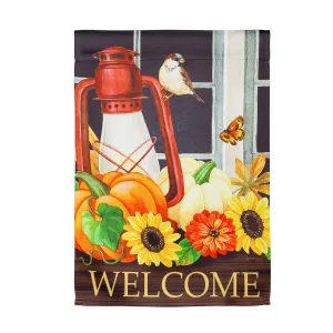 Harvest Lantern Garden Suede Flag,14s9994