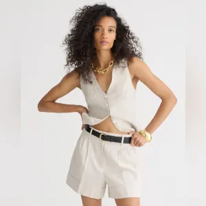 J. Crew Women’s Remi short in stretch linen blend