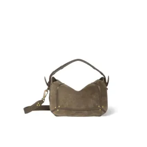 Jerome Dreyfuss Pepito S Suede Handbag in Savane