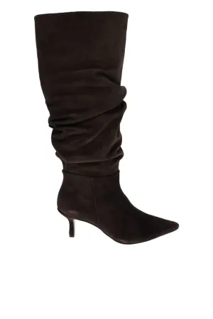 Jordi Cacao Slouchy Suede Boot