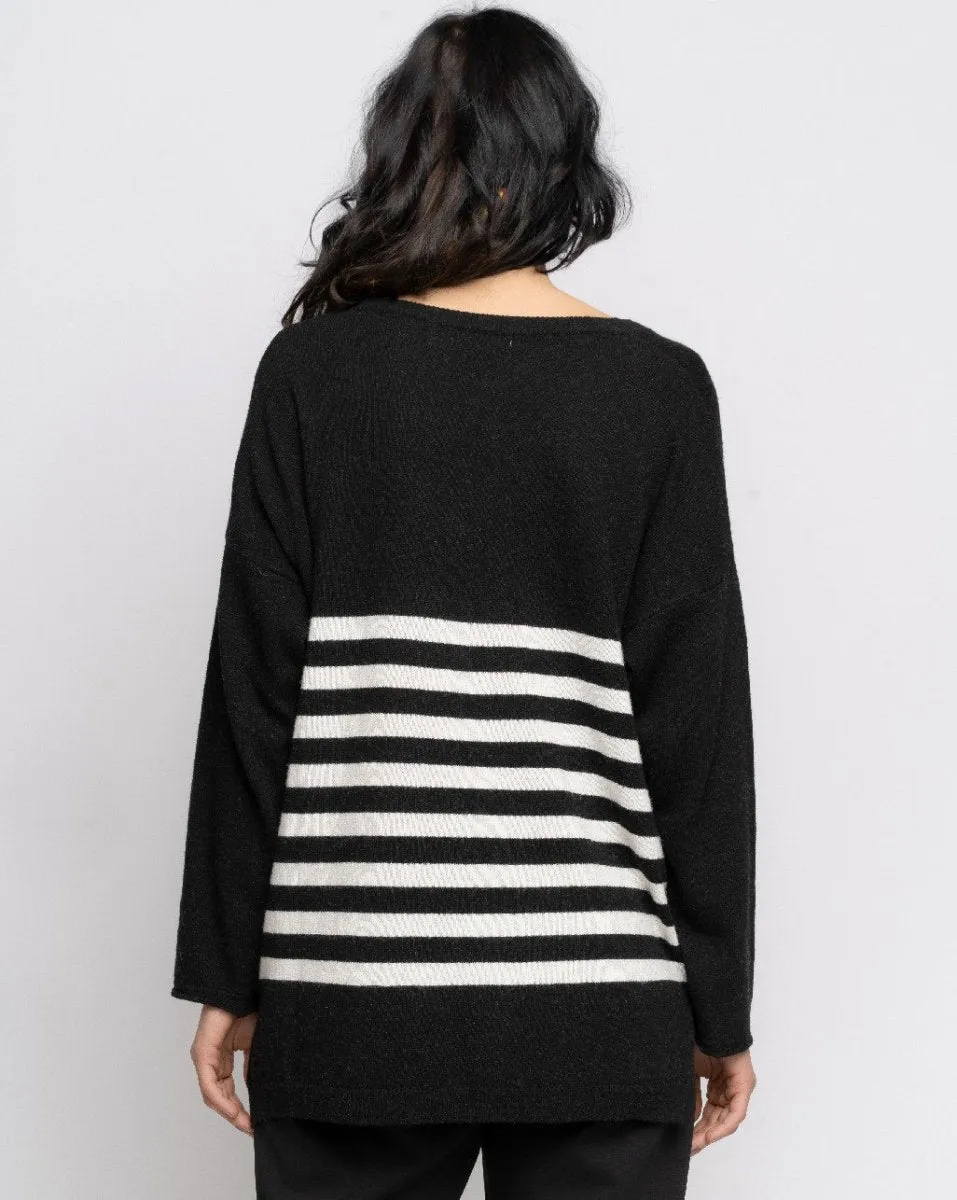 Kashmir Blend Striped Sweater