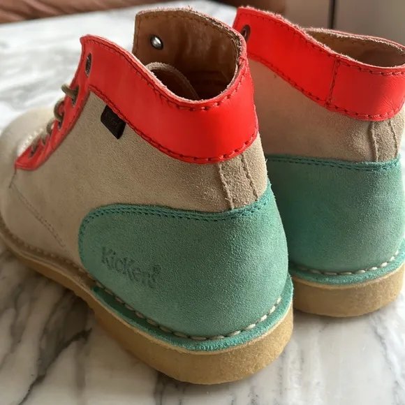 Kickers suede booties multi co