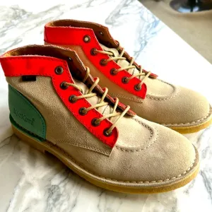 Kickers suede booties multi co