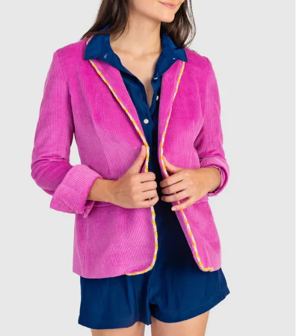 Koch Scott Jacket Purple Macaron Corduroy