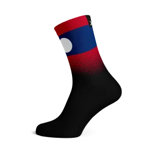 Laos Flag Socks